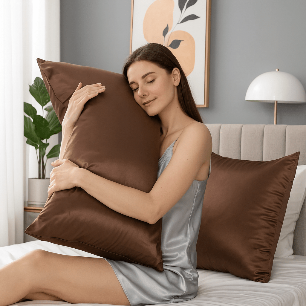 Silk Serenity Povlak na polštář z morušového hedvábí 25 Momme pro vlasy a pokožku