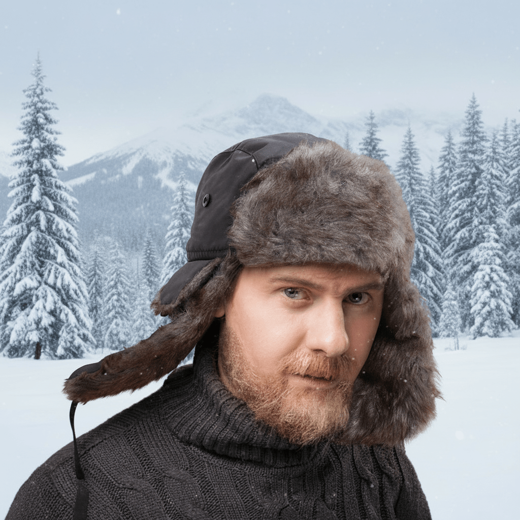 Snow Haven Cozy Faux Fur Aviator Hat With Warm Ear Flaps For Women And Men