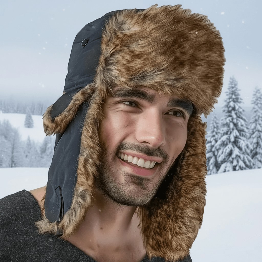 Snow Haven Cozy Faux Fur Aviator Hat With Warm Ear Flaps For Women And Men