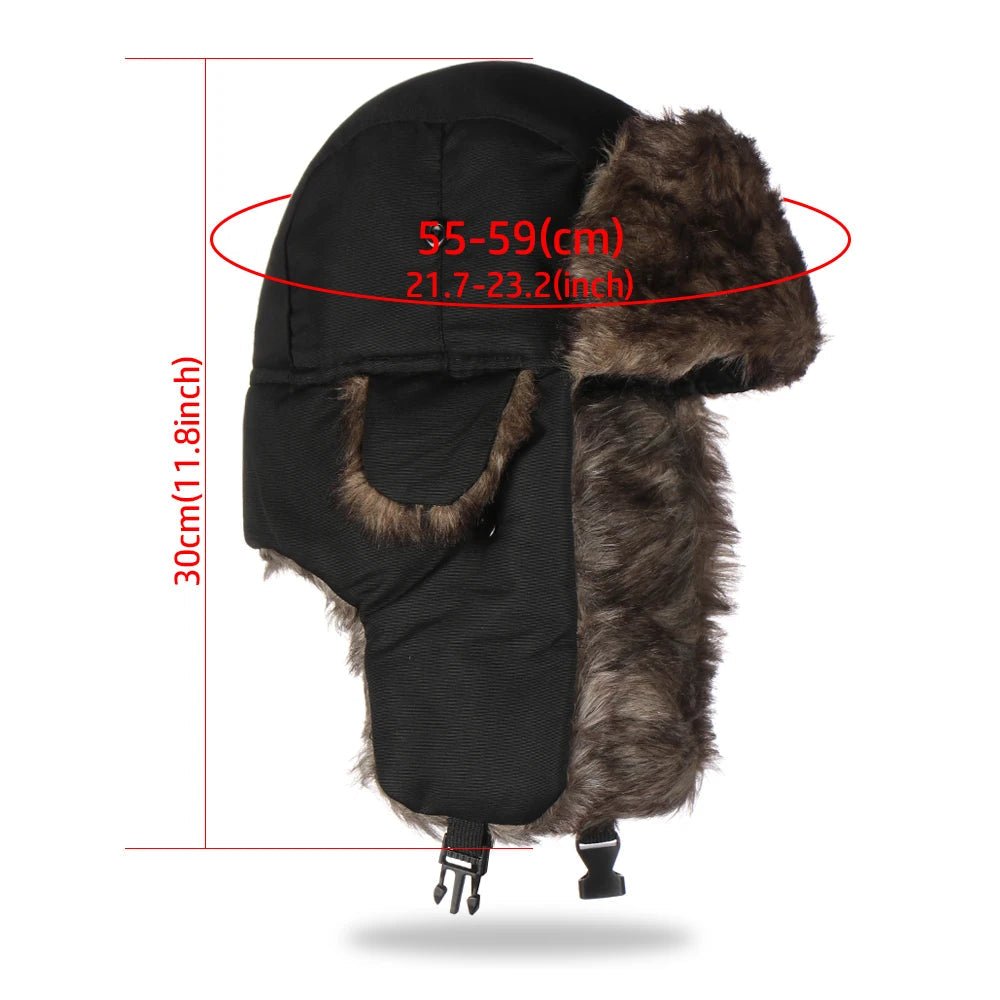 Snow Haven Cozy Faux Fur Aviator Hat With Warm Ear Flaps For Women And Men