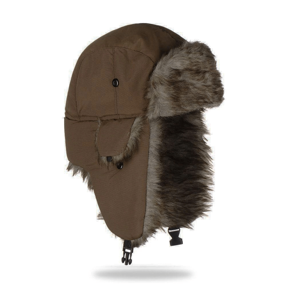 Snow Haven Cozy Faux Fur Aviator Hat With Warm Ear Flaps For Women And Men