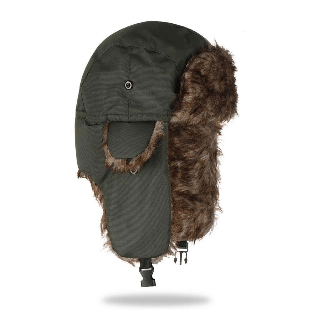 Snow Haven Cozy Faux Fur Aviator Hat With Warm Ear Flaps For Women And Men
