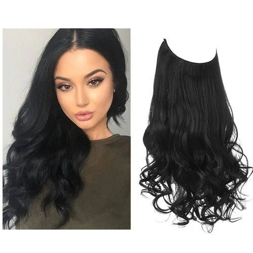 100% Real Hair Extensions For Fuller Length, Heat Resistant, Natural Shine