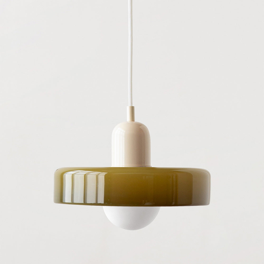 Bauhaus Colored Glass Pendant Light For Modern Homes