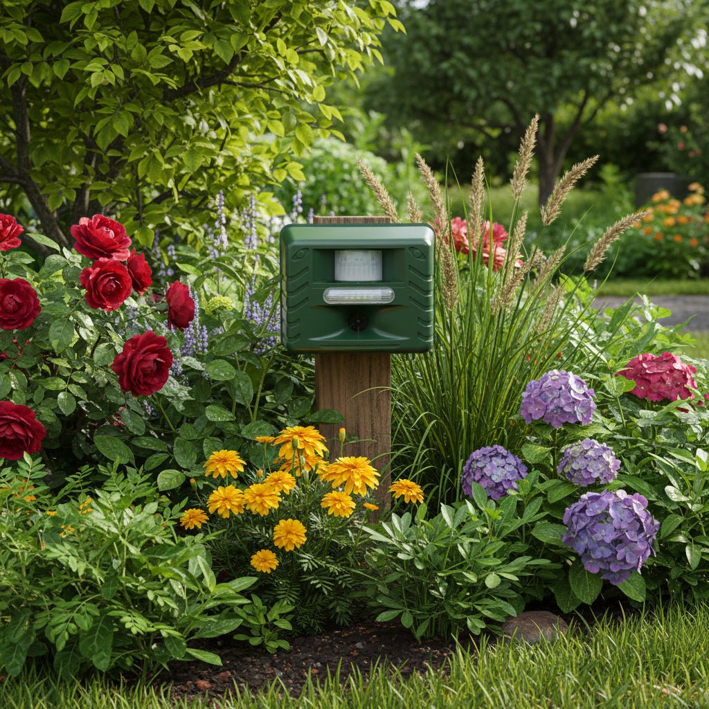 AeroNest Ultrasonic Bird Deterrent System for Gardens, Terraces, and Balconies