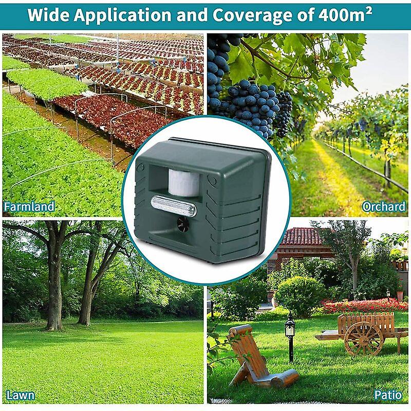 AeroNest Ultrasonic Bird Deterrent System for Gardens, Terraces, and Balconies