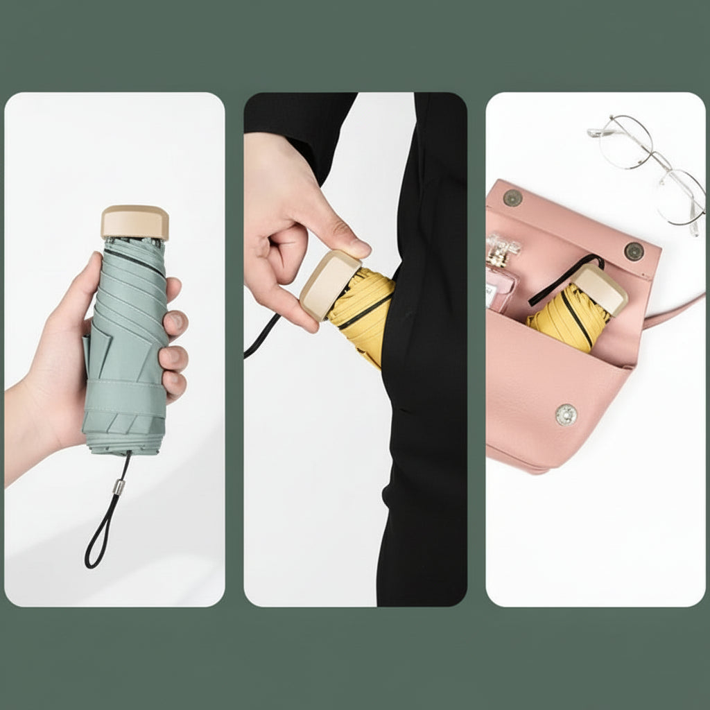 Ultra kompakt mini napellenző UV-védelemmel és vízálló kialakítással