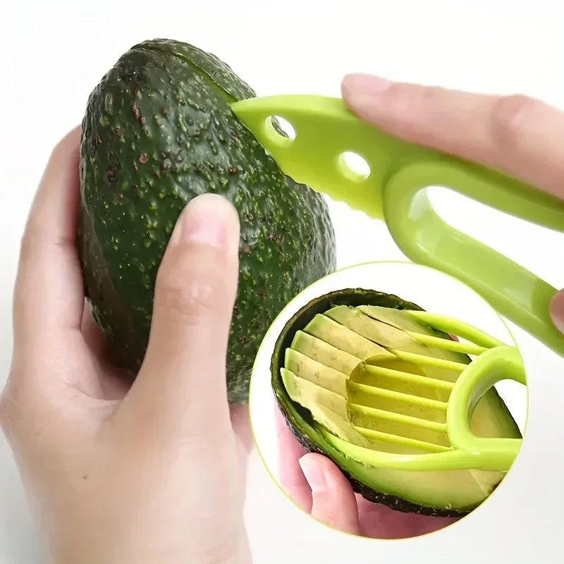 AvoNova 3-i-1 Avocado-skærer, stenfjerner og skeværktøj