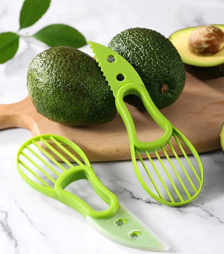 AvoNova 3-i-1 Avocado-skærer, stenfjerner og skeværktøj