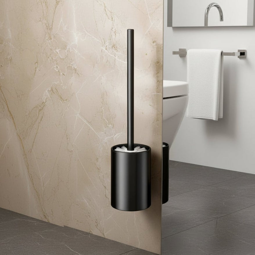 Conjunto de Escova de Sanita em Alumínio NovaLux para Casas de Banho Modernas e Compactas