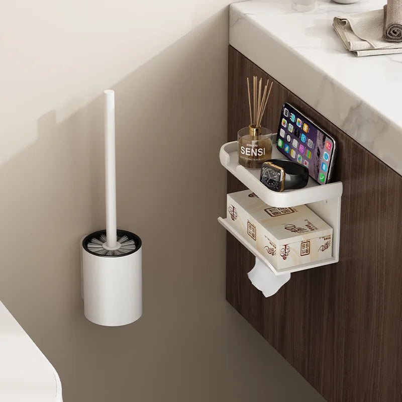 Conjunto de Escova de Sanita em Alumínio NovaLux para Casas de Banho Modernas e Compactas
