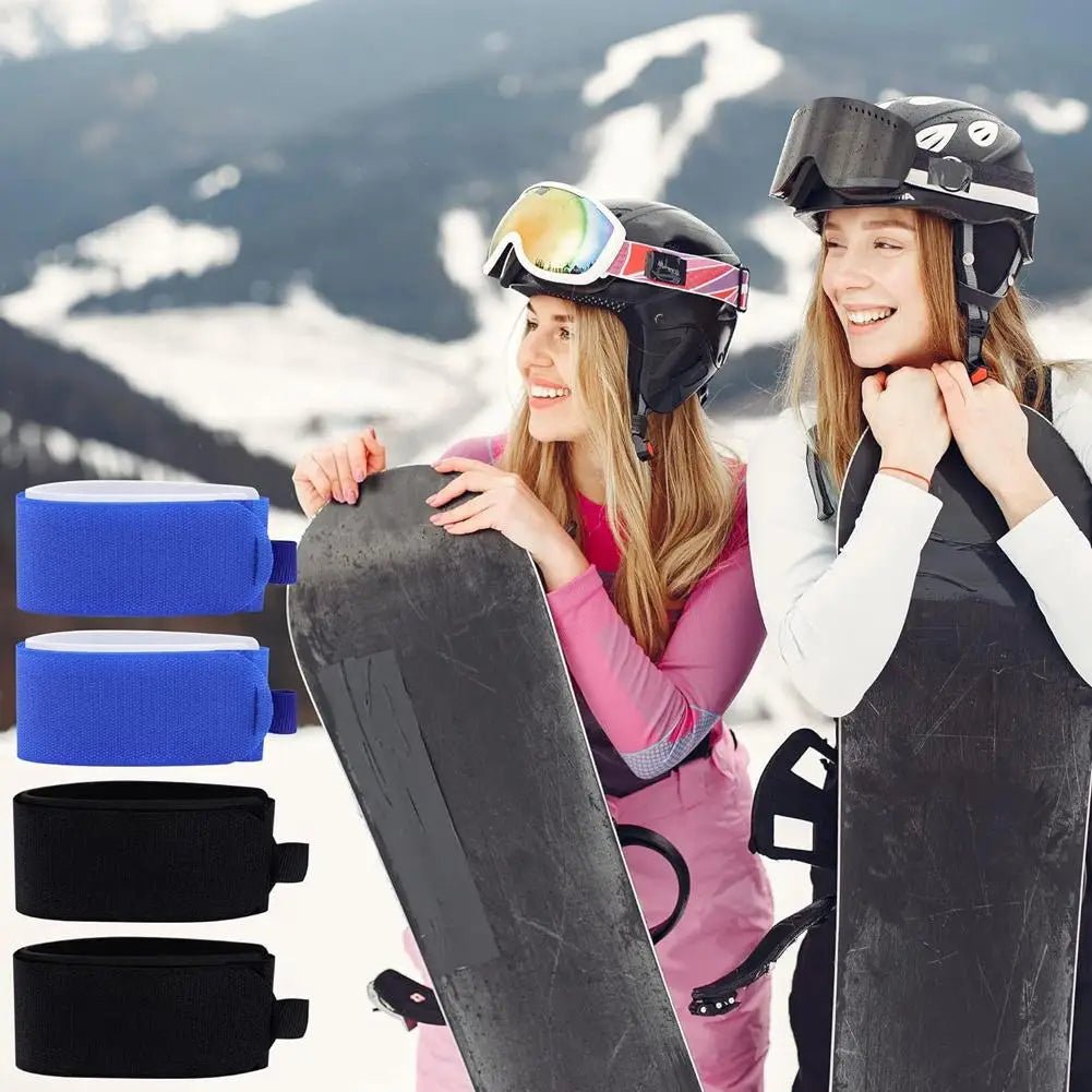 SummitGuard Durable Nylon Ski Straps Two Pack With Adhesive Fastening Straps