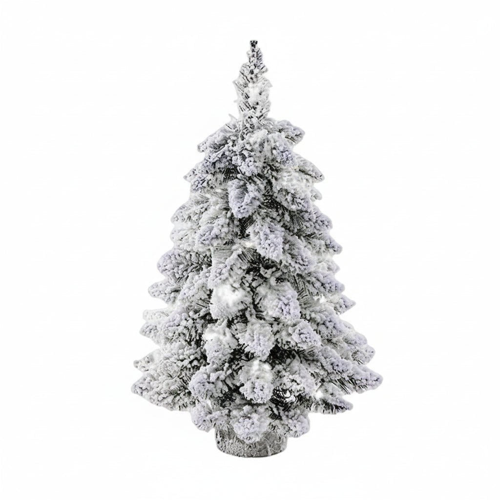 Albero di Natale LED SnowGlow Mini 45cm con Effetto Neve Ghiacciata