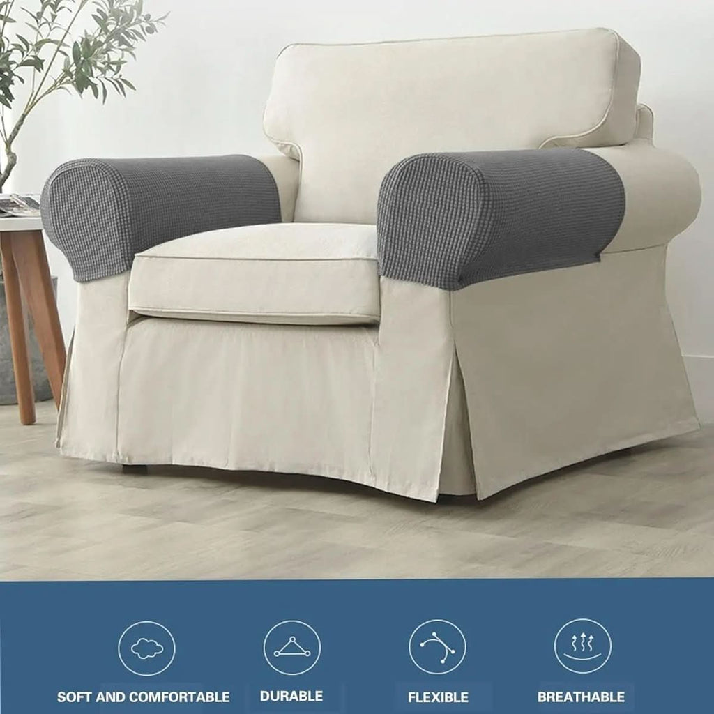 Fortis Two Piece Waterproof Armrest Covers For Sofas And Chairs