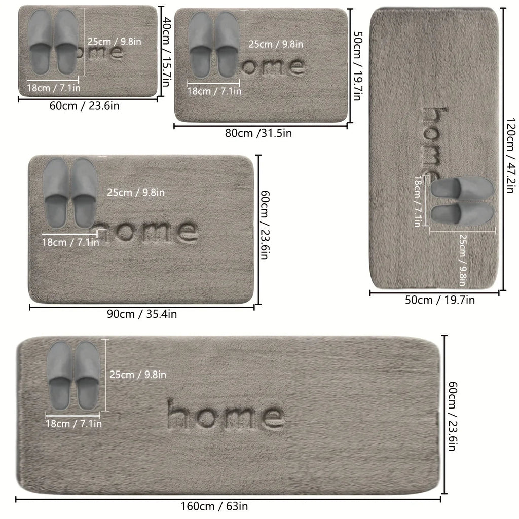 SoftStep Flannel Non Slip Floor Mat For Clean And Dry Floors