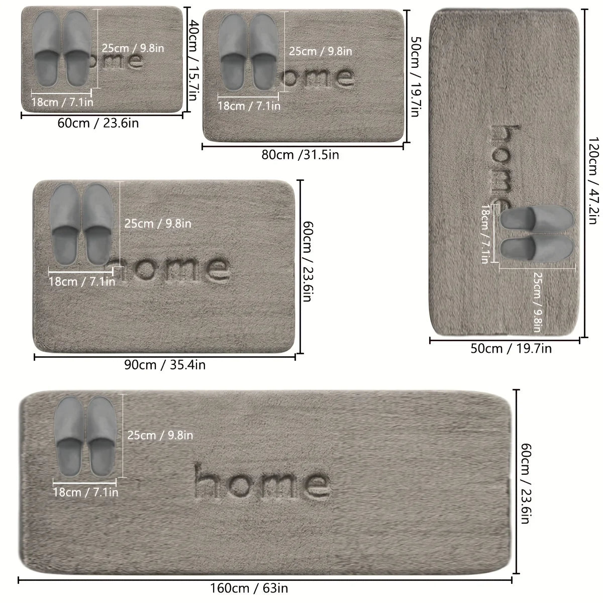 SoftStep Flannel Non Slip Floor Mat For Clean And Dry Floors