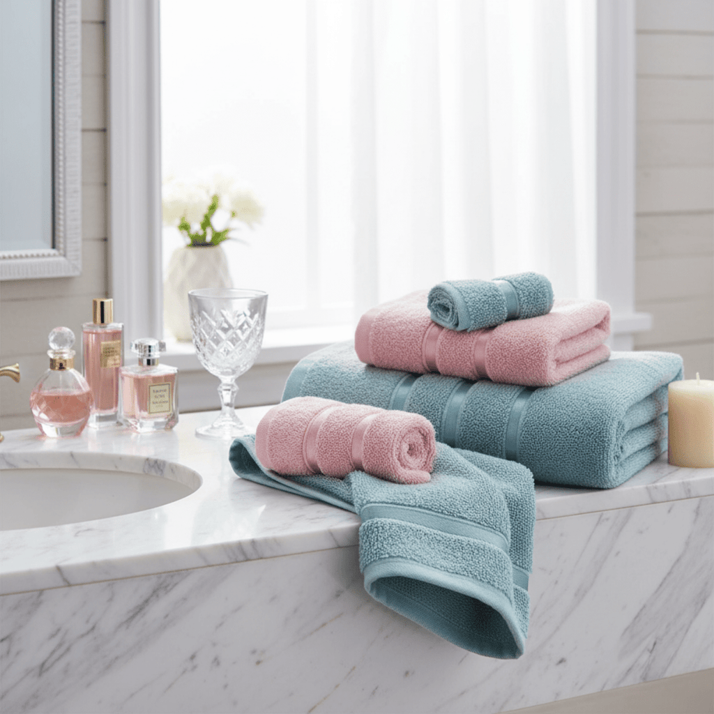 Luna Maison Premium Baumwoll-Hand- und Gesichtstücher mit elegantem Design