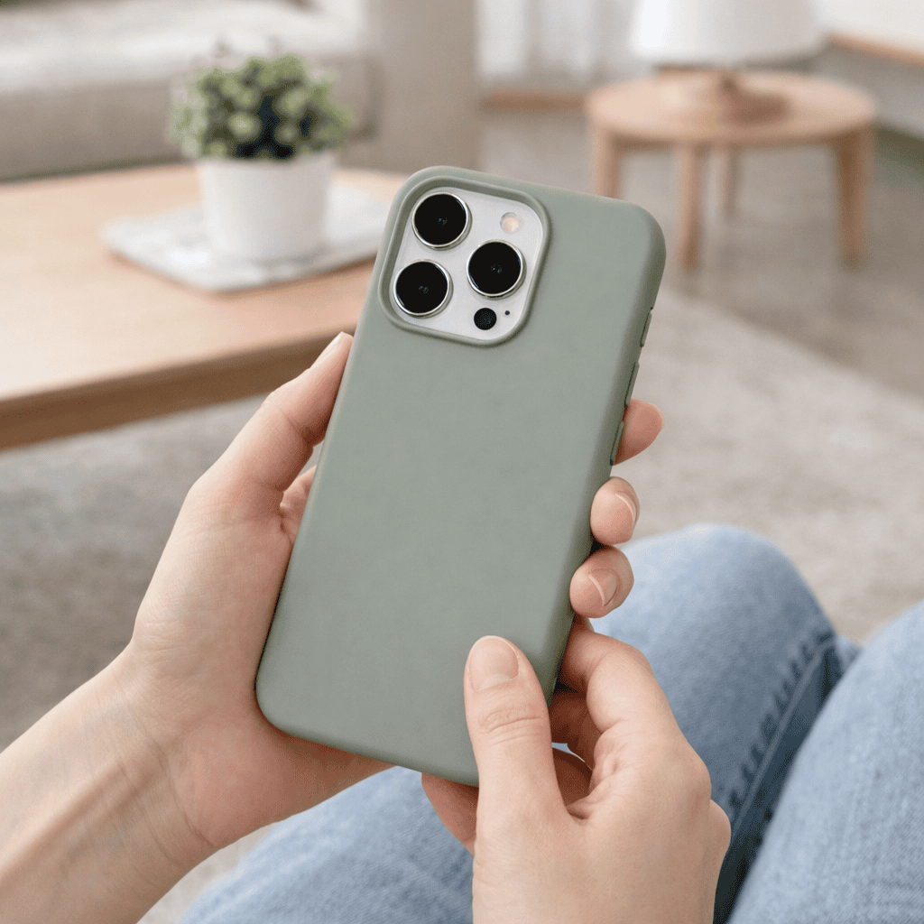 LumiLock Soft Magnetic Liquid Silicone Case for iPhone 17