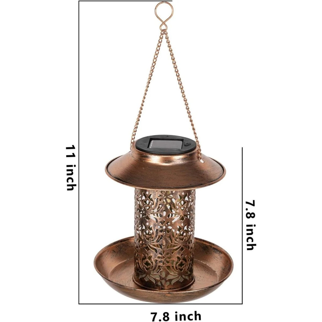 SunLuma Solar LED Bird Feeder Station For Decorative Gardens