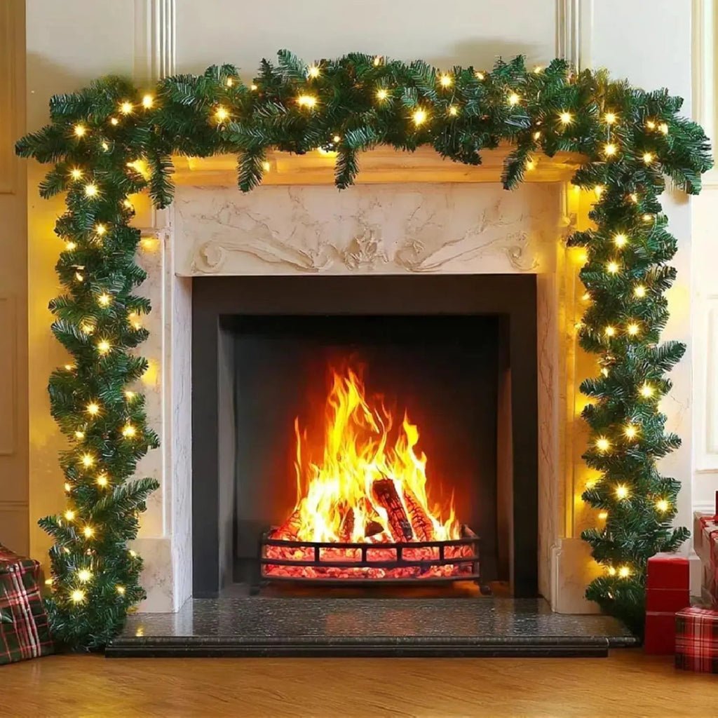Frostvale Christmas Garland 2.7 m LED Decoration With Warm White Light