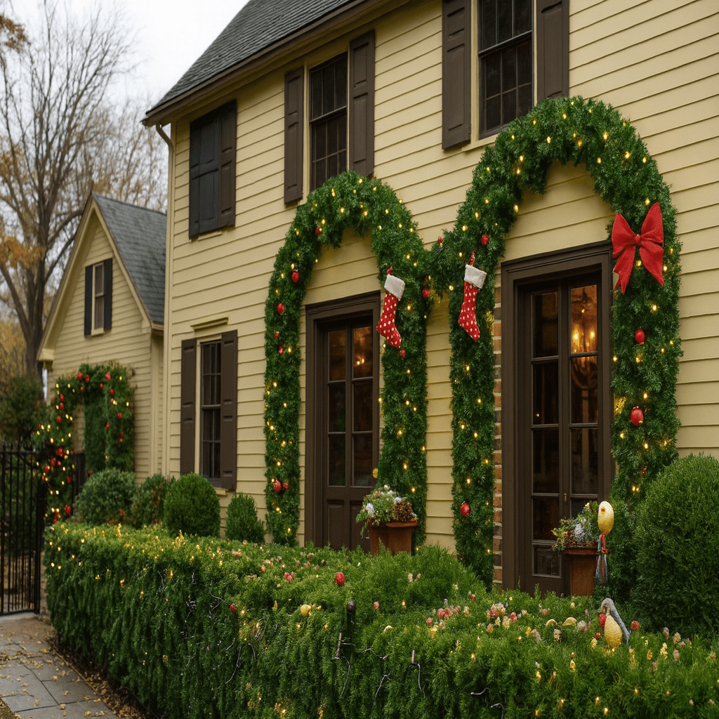 Frostvale Christmas Garland 2.7 m LED Decoration With Warm White Light