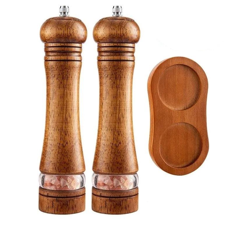 TimberAvenue Elegantní dřevěný mlýnek na sůl a pepř s nastavitelným mletím