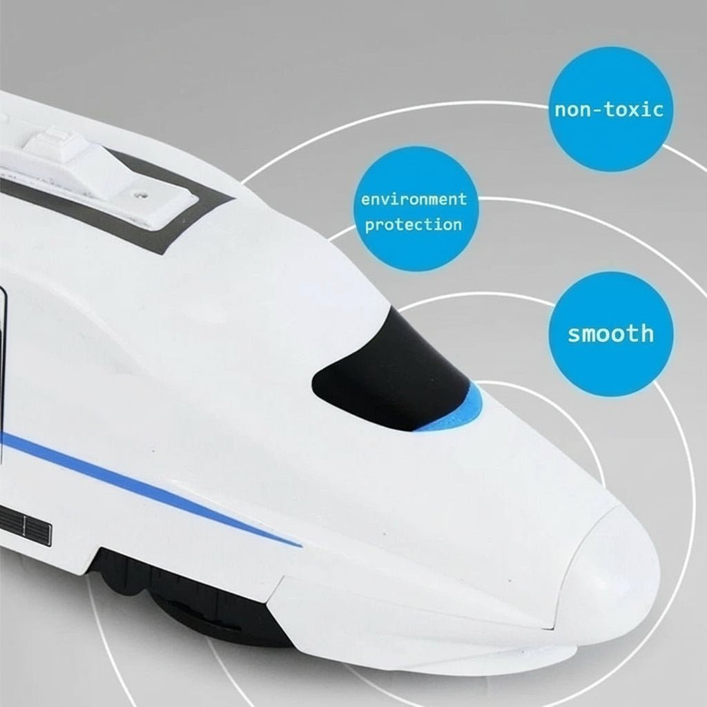 Treno Giocattolo SpinTrail a 360 Gradi con Luce, Suono e Evitamento Ostacoli