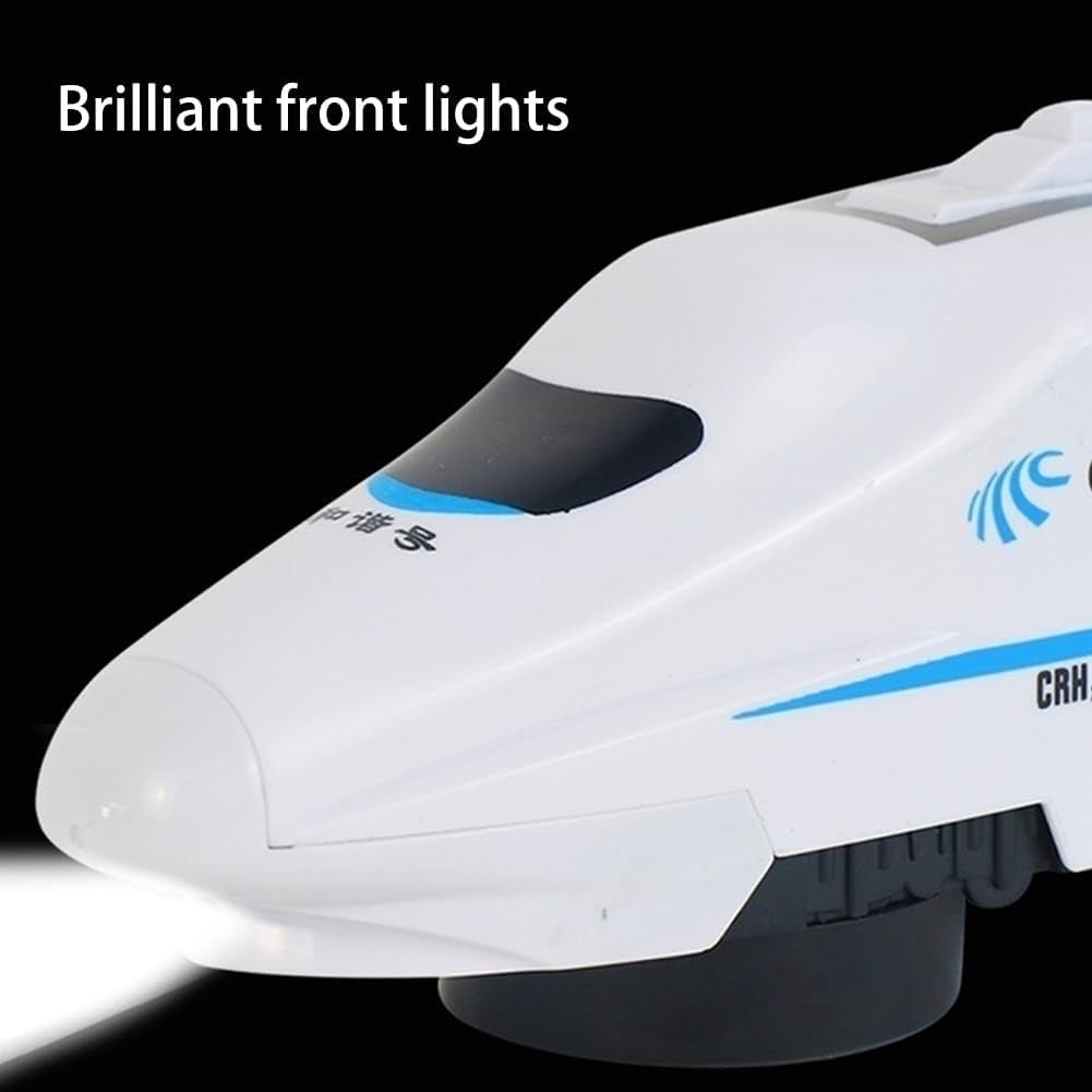 Treno Giocattolo SpinTrail a 360 Gradi con Luce, Suono e Evitamento Ostacoli