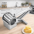 SpinGrate Pro Rotating Stainless Steel Cheese Grater For Easy Kitchen Prep