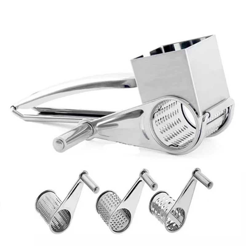 SpinGrate Pro Rotating Stainless Steel Cheese Grater For Easy Kitchen Prep