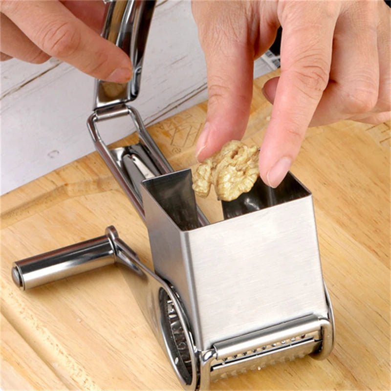 SpinGrate Pro Rotating Stainless Steel Cheese Grater For Easy Kitchen Prep