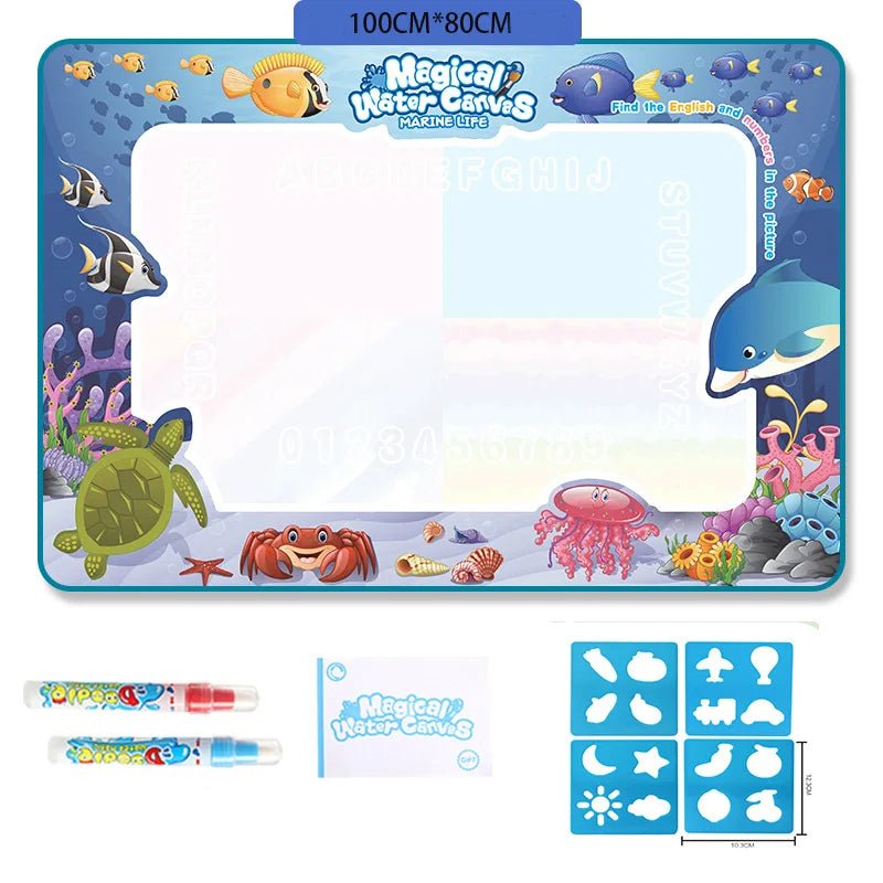 AquaCanvas Clean Water Painting Mat 100 x 80 cm For Children