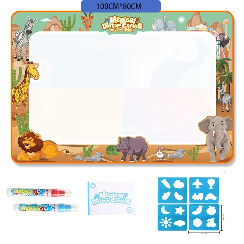 AquaCanvas Clean Water Painting Mat 100 x 80 cm For Children