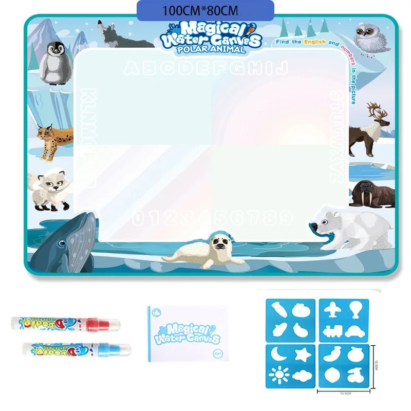AquaCanvas Clean Water Painting Mat 100 x 80 cm For Children