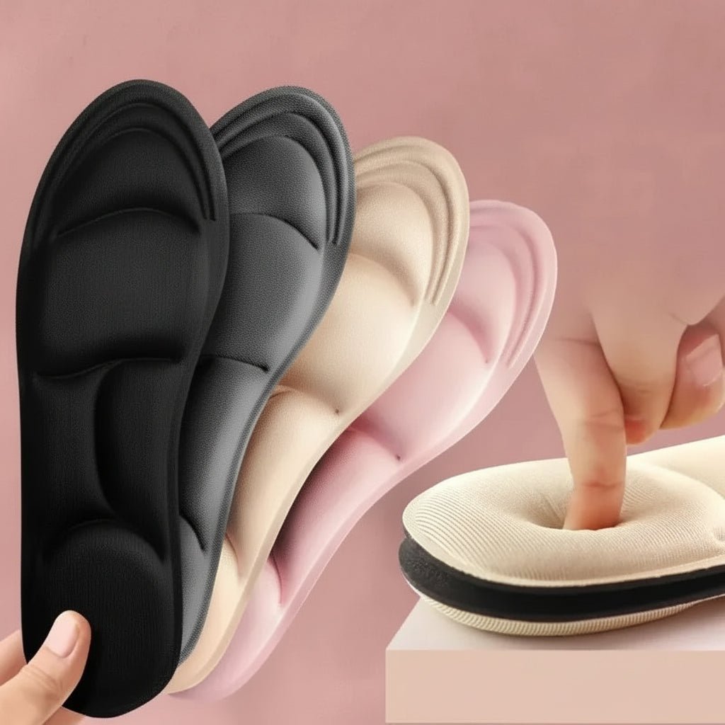 AeroFlex Padded Memory Insoles With Breathable Support For Everyday Comfort