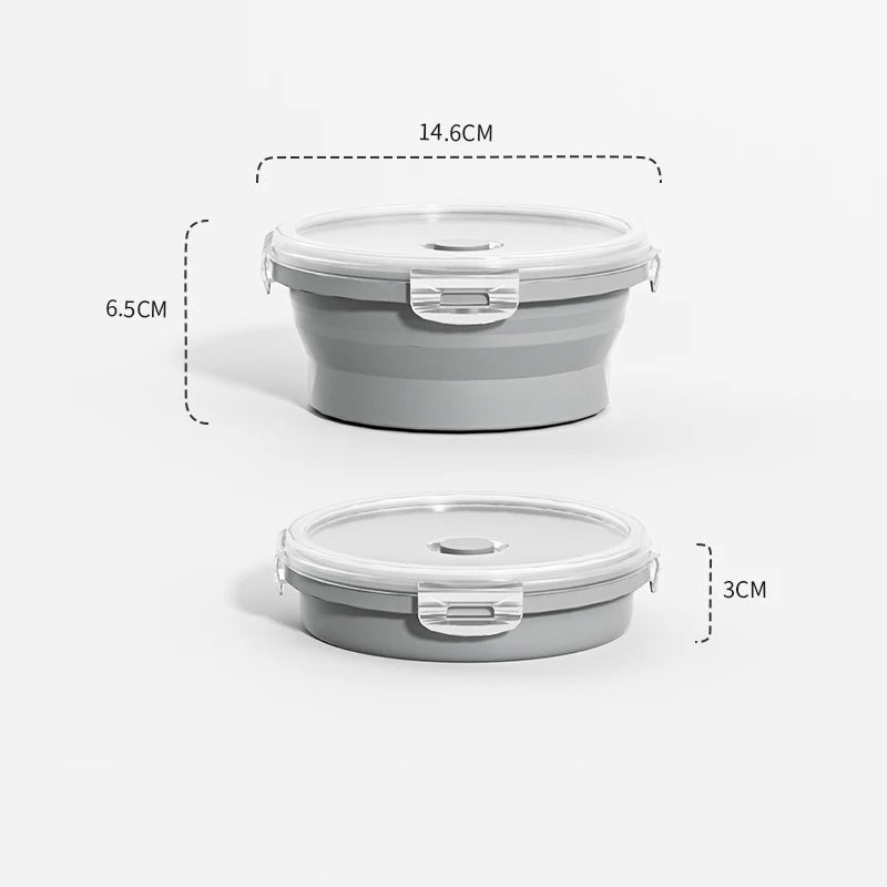 FlexiNest Foldable Silicone Food Storage Containers