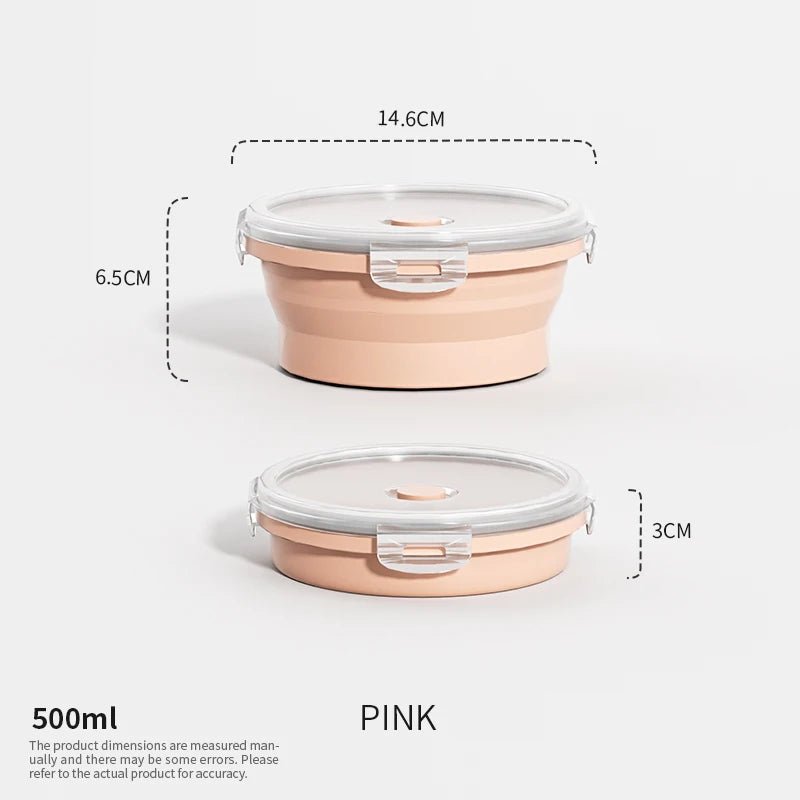 FlexiNest Foldable Silicone Food Storage Containers