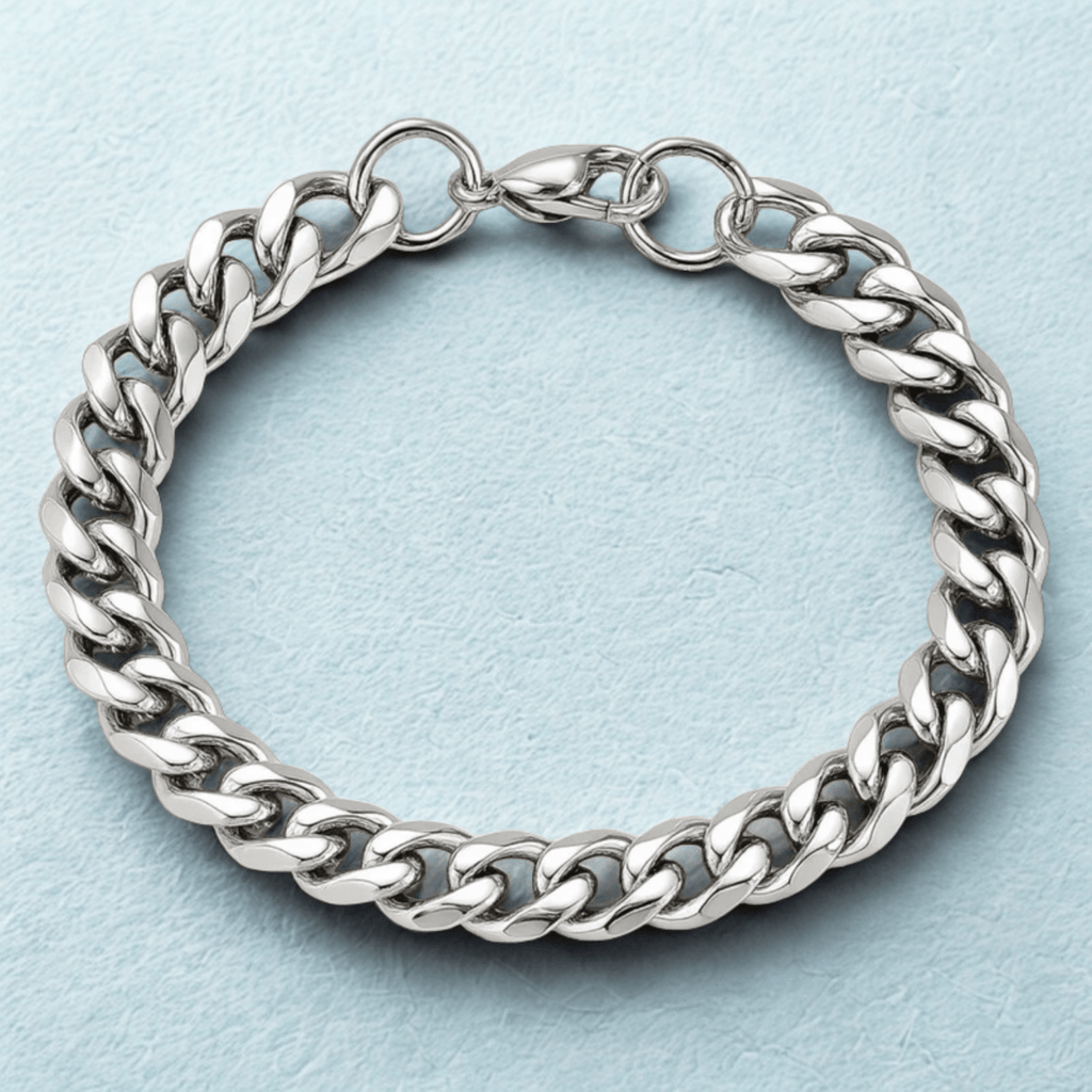 NovaForge Armored Chain Stainless Steel Bracelet With Adjustable Design