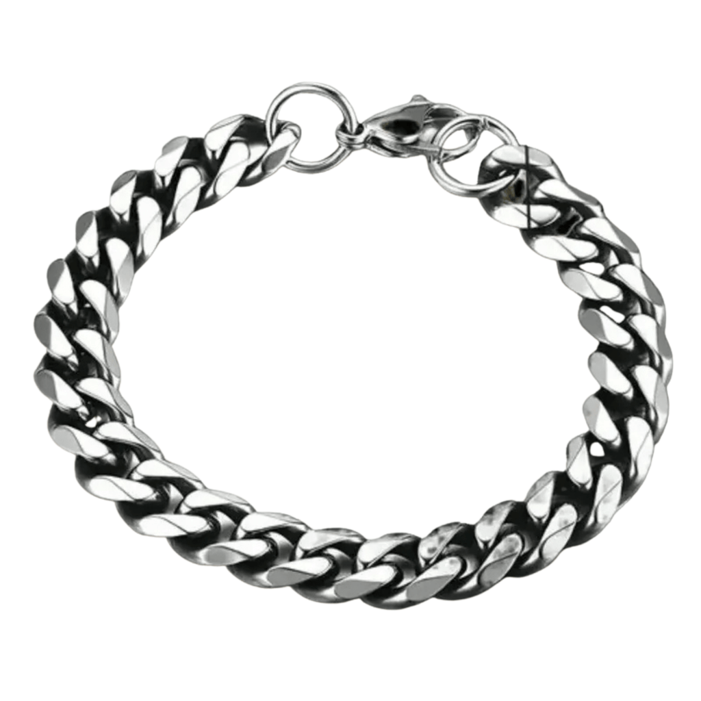 NovaForge Armored Chain Stainless Steel Bracelet With Adjustable Design