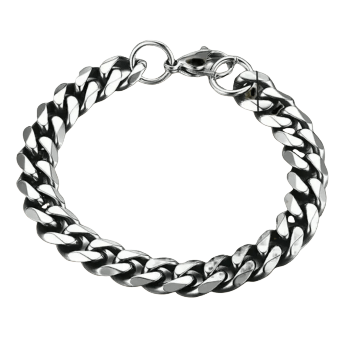 NovaForge Armored Chain Stainless Steel Bracelet With Adjustable Design