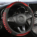 GripFlow Premium Honeycomb Leather Steering Wheel Cover Non Slip Ergonomic