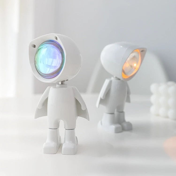 NebulaSphere Astronaut Robot Rainbow Lamp With Rechargeable Mood Lighting