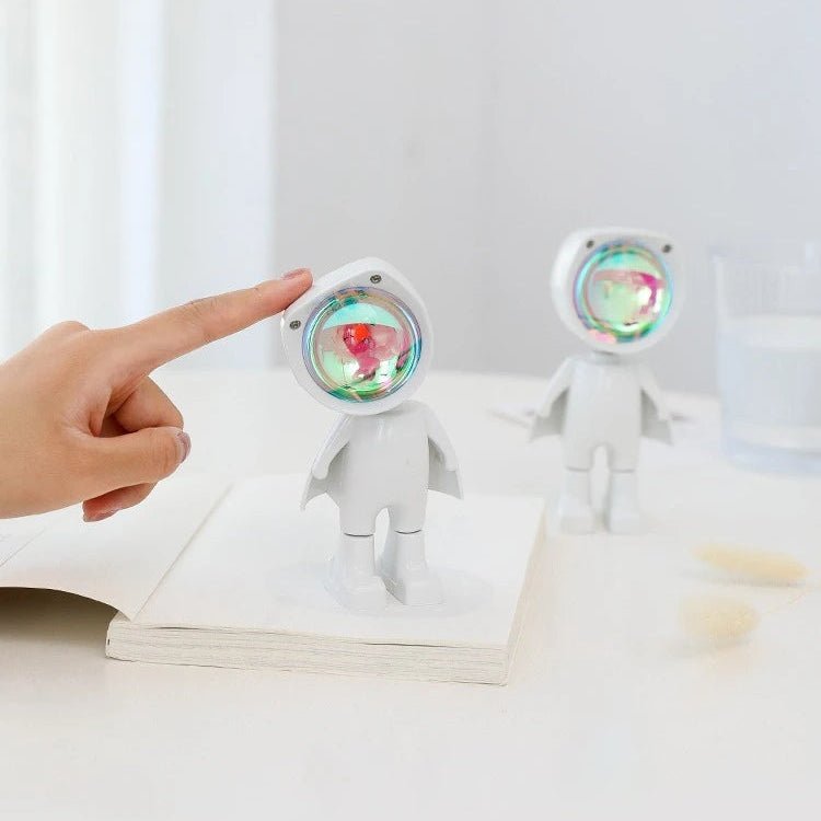 NebulaSphere Astronaut Robot Rainbow Lamp With Rechargeable Mood Lighting