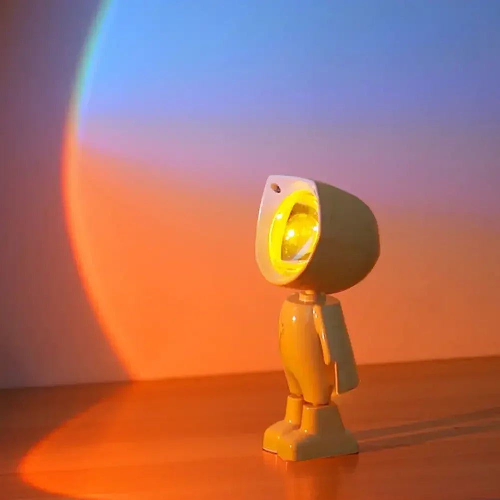NebulaSphere Astronaut Robot Rainbow Lamp With Rechargeable Mood Lighting