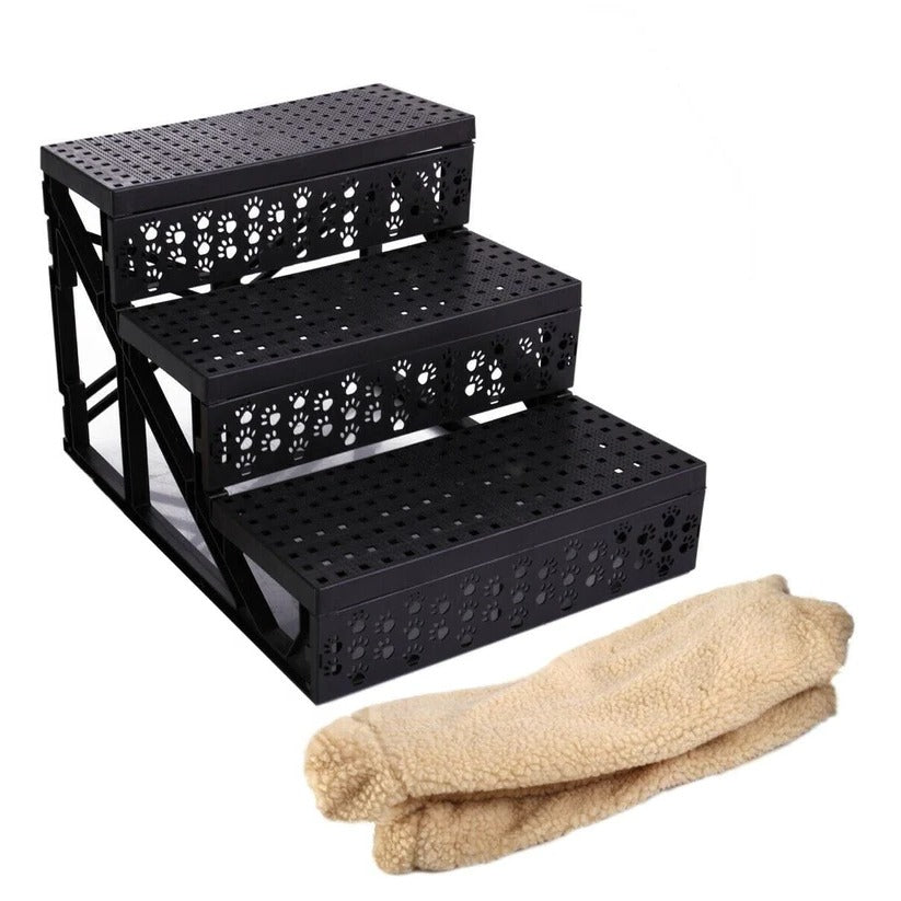 CoveStep Mini Portable 3 Step Dog Staircase For Small Pets