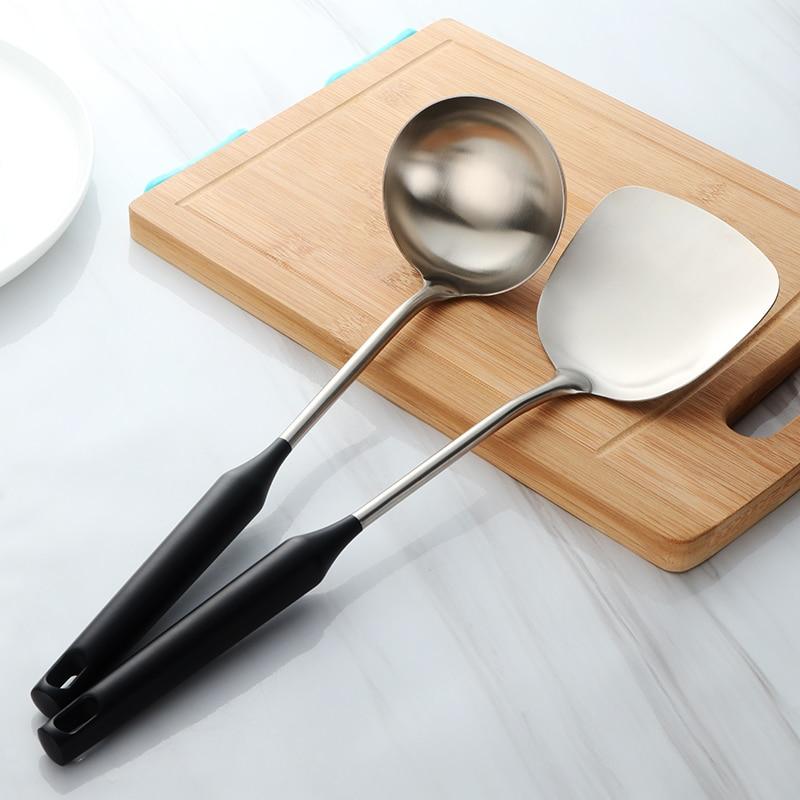 SteelFlow Pro Stainless Steel Turner and Ladle Set for Precise Cooking Movements