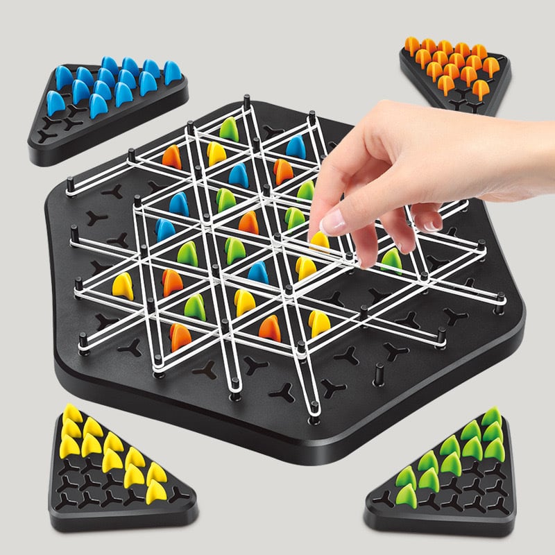 TriNetix Strategie-Ketten-Dreiecksspiel für wettbewerbsorientiertes Gruppenspiel