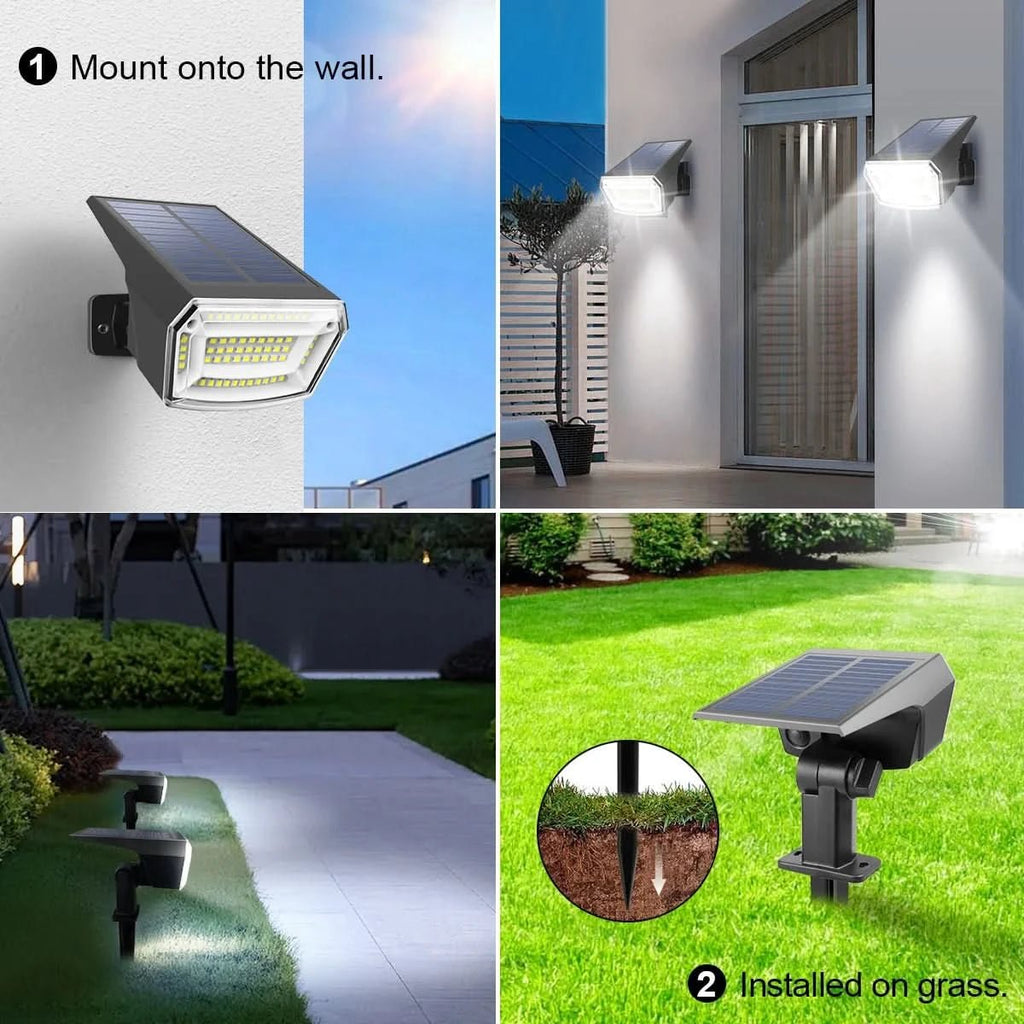 LumenPeak Solar LED Floodlight With Long-Lasting Battery