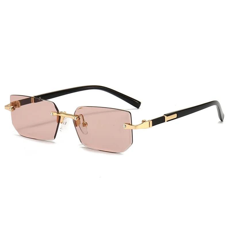 NovaShade Rectangular Frameless Sunglasses With UV400 Protection