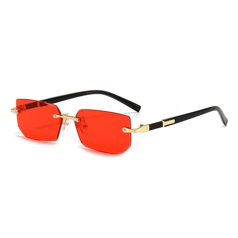 NovaShade Rectangular Frameless Sunglasses With UV400 Protection